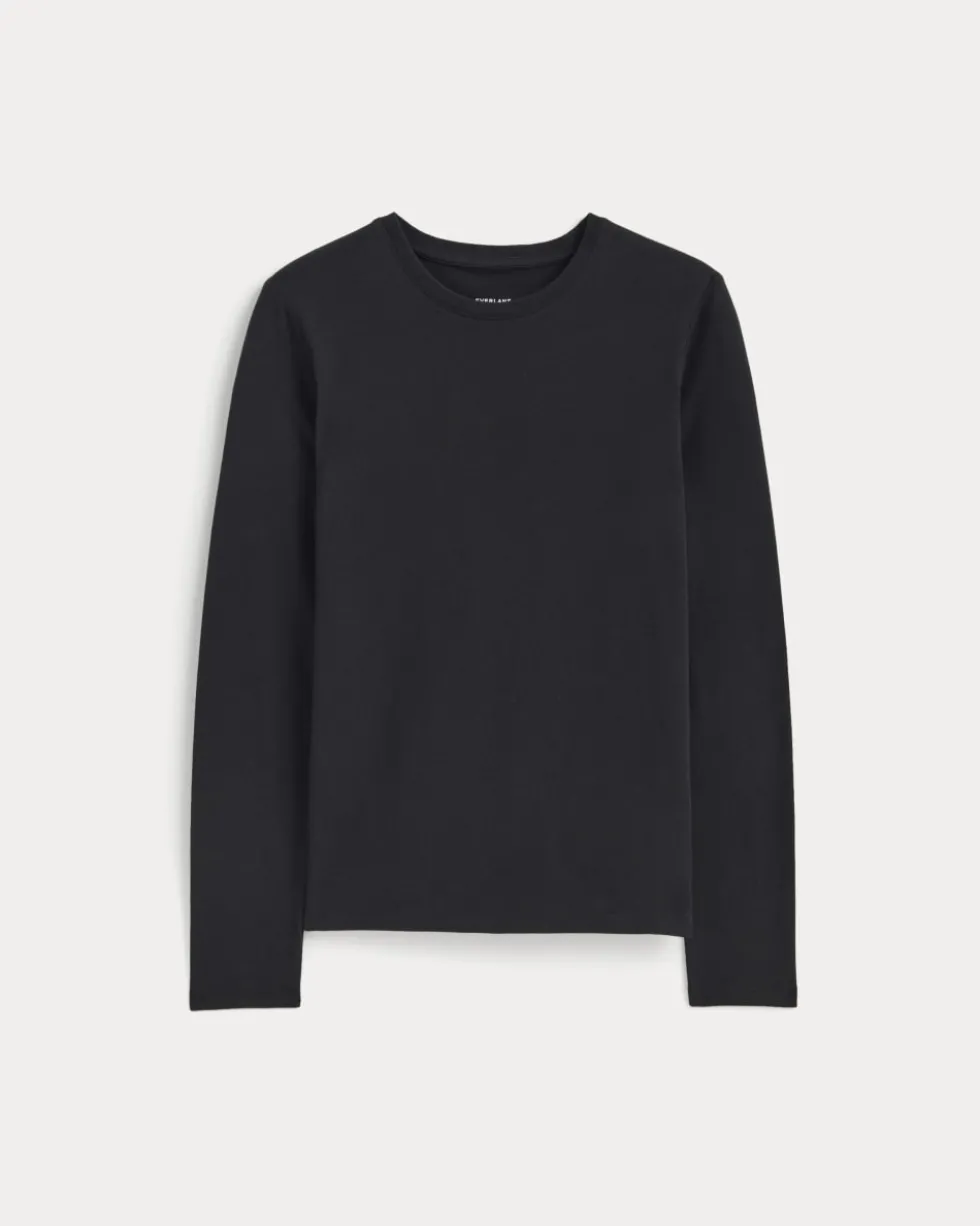 The Slim Long-Sleeve Crew in Essential Cotton