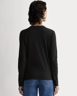 The Slim Long-Sleeve Crew in Essential Cotton