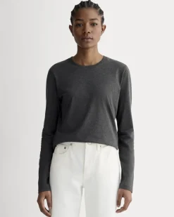 The Slim Long-Sleeve Crew in Essential Cotton
