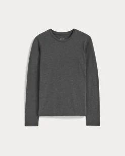 The Slim Long-Sleeve Crew in Essential Cotton