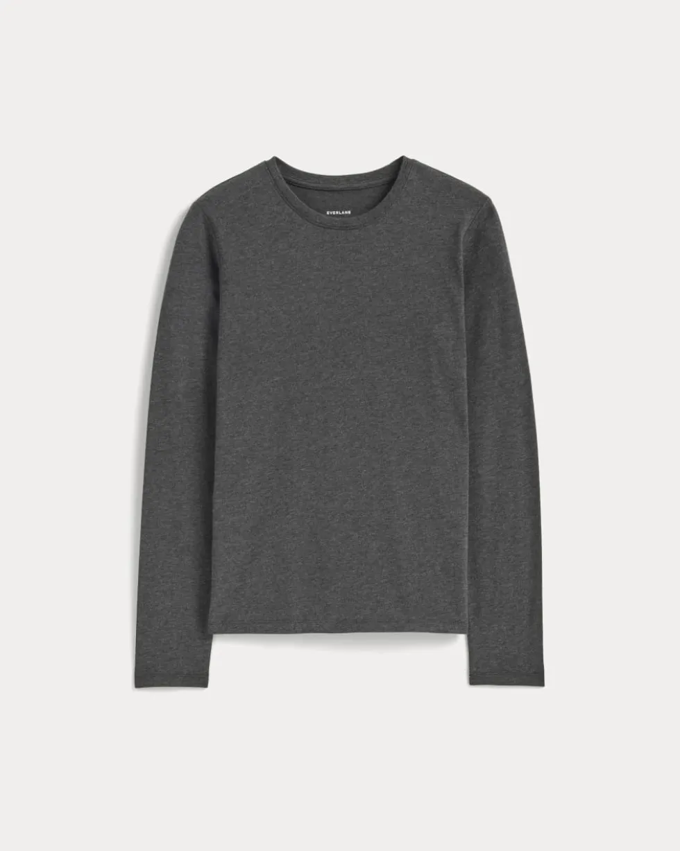 The Slim Long-Sleeve Crew in Essential Cotton