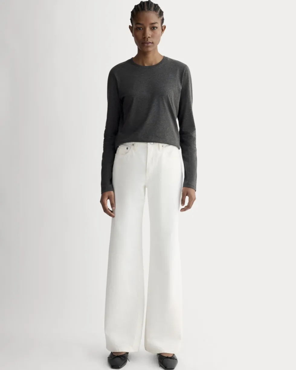 The Slim Long-Sleeve Crew in Essential Cotton