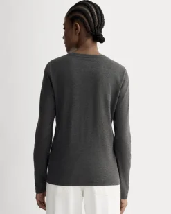 The Slim Long-Sleeve Crew in Essential Cotton
