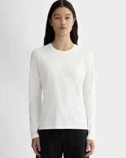 The Slim Long-Sleeve Crew in Essential Cotton