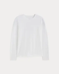The Slim Long-Sleeve Crew in Essential Cotton