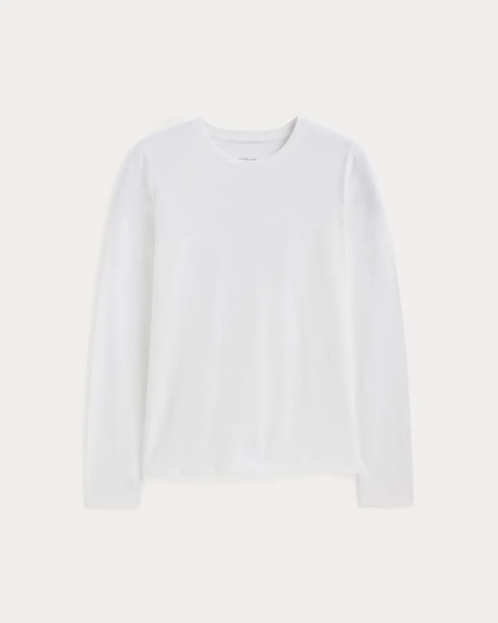 The Slim Long-Sleeve Crew in Essential Cotton
