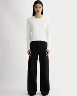 The Slim Long-Sleeve Crew in Essential Cotton