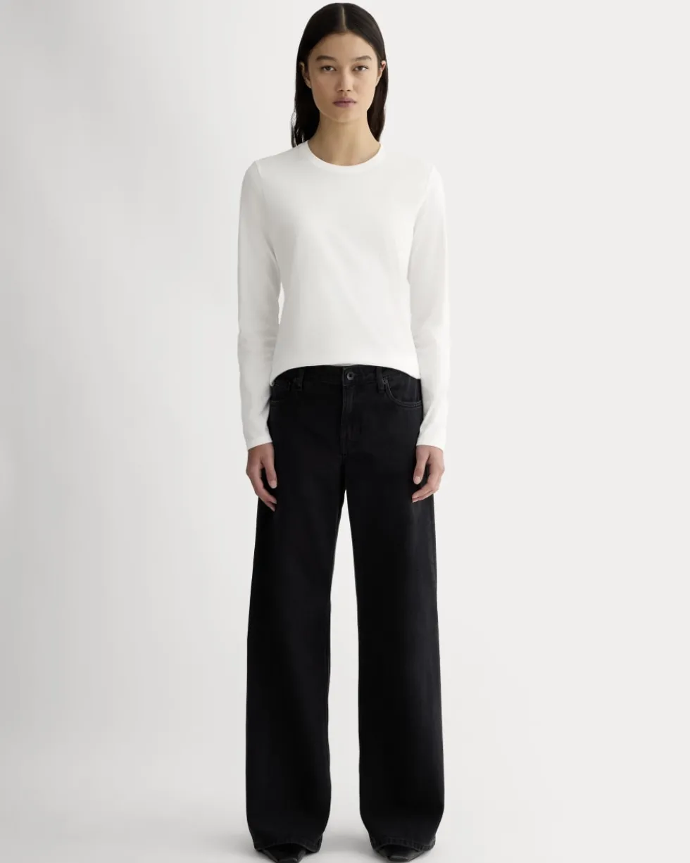 The Slim Long-Sleeve Crew in Essential Cotton
