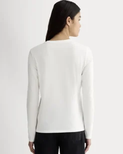 The Slim Long-Sleeve Crew in Essential Cotton