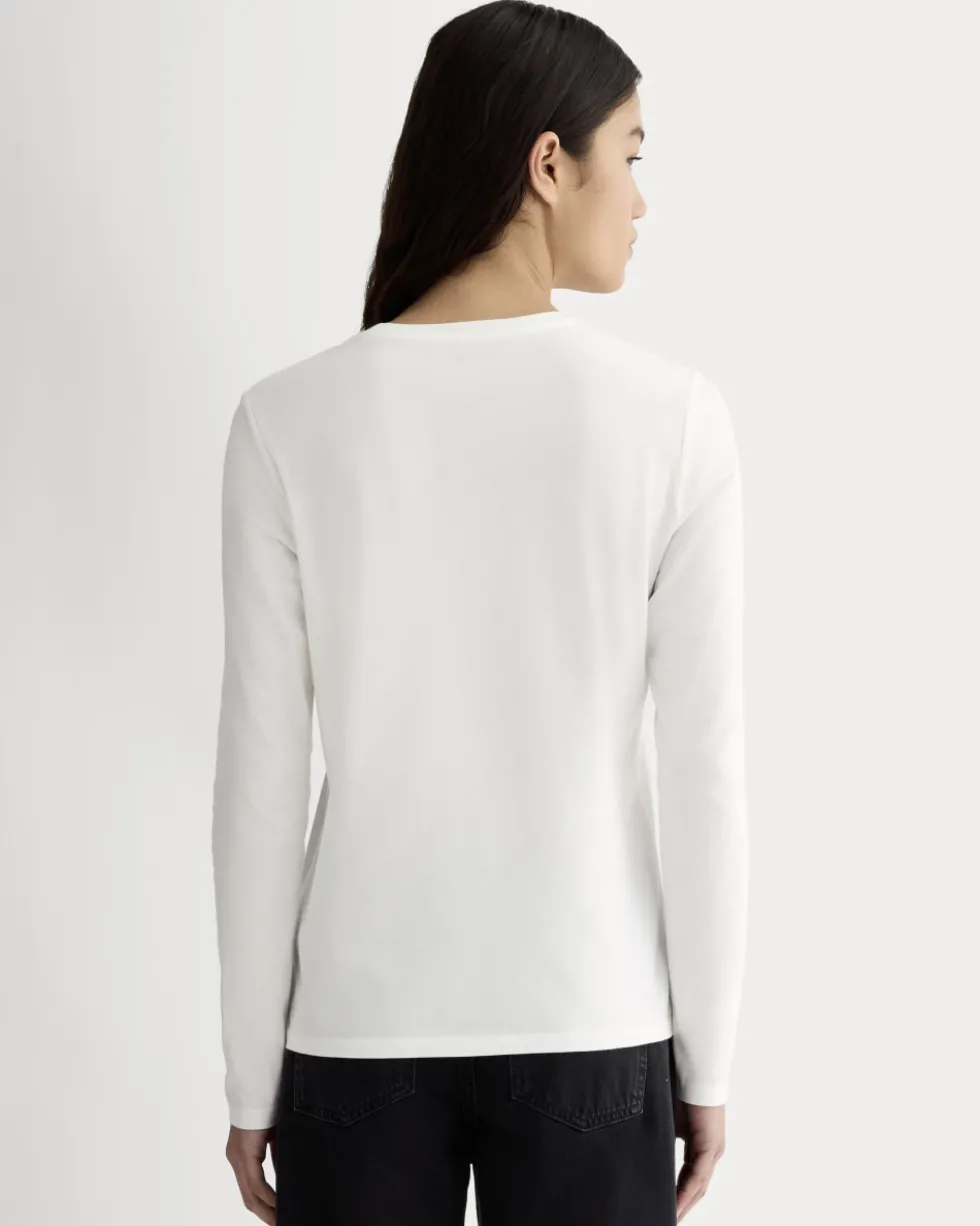 The Slim Long-Sleeve Crew in Essential Cotton