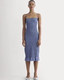 The Smocked Column Dress