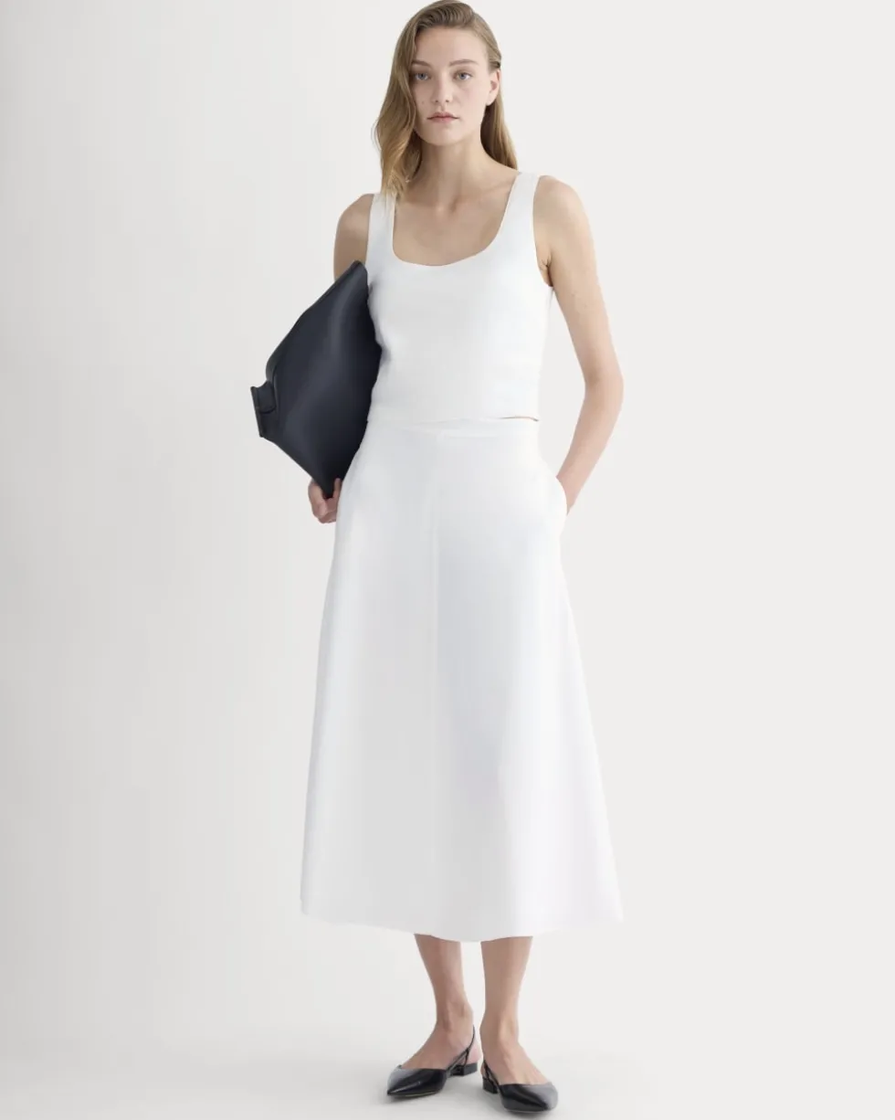 The Square Tank in Stretch Linen