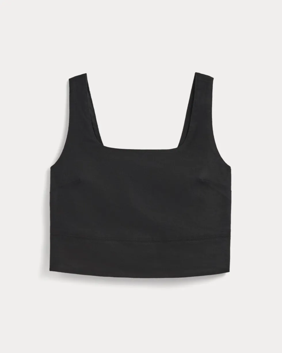 The Square Tank in Stretch Linen