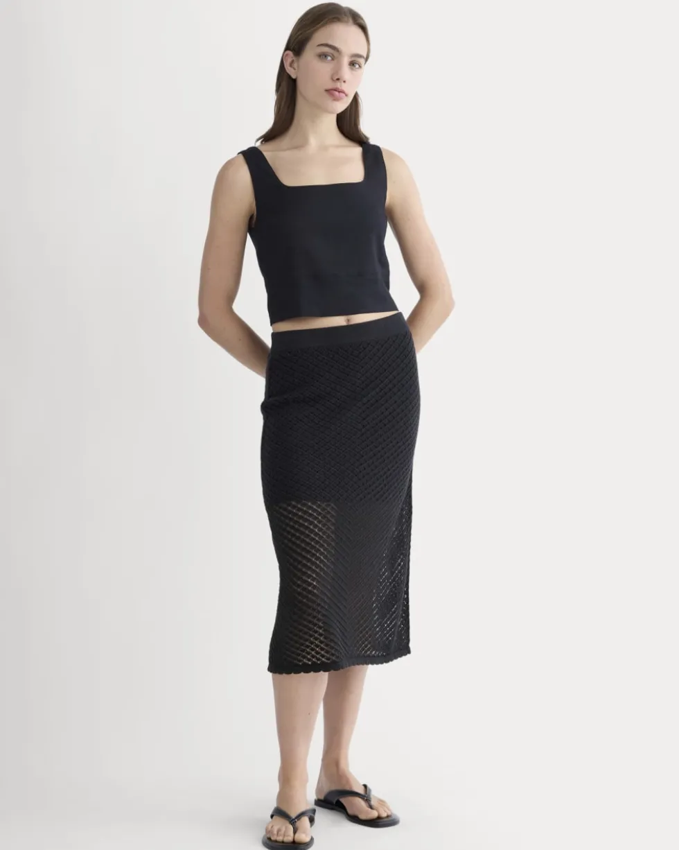 The Square Tank in Stretch Linen