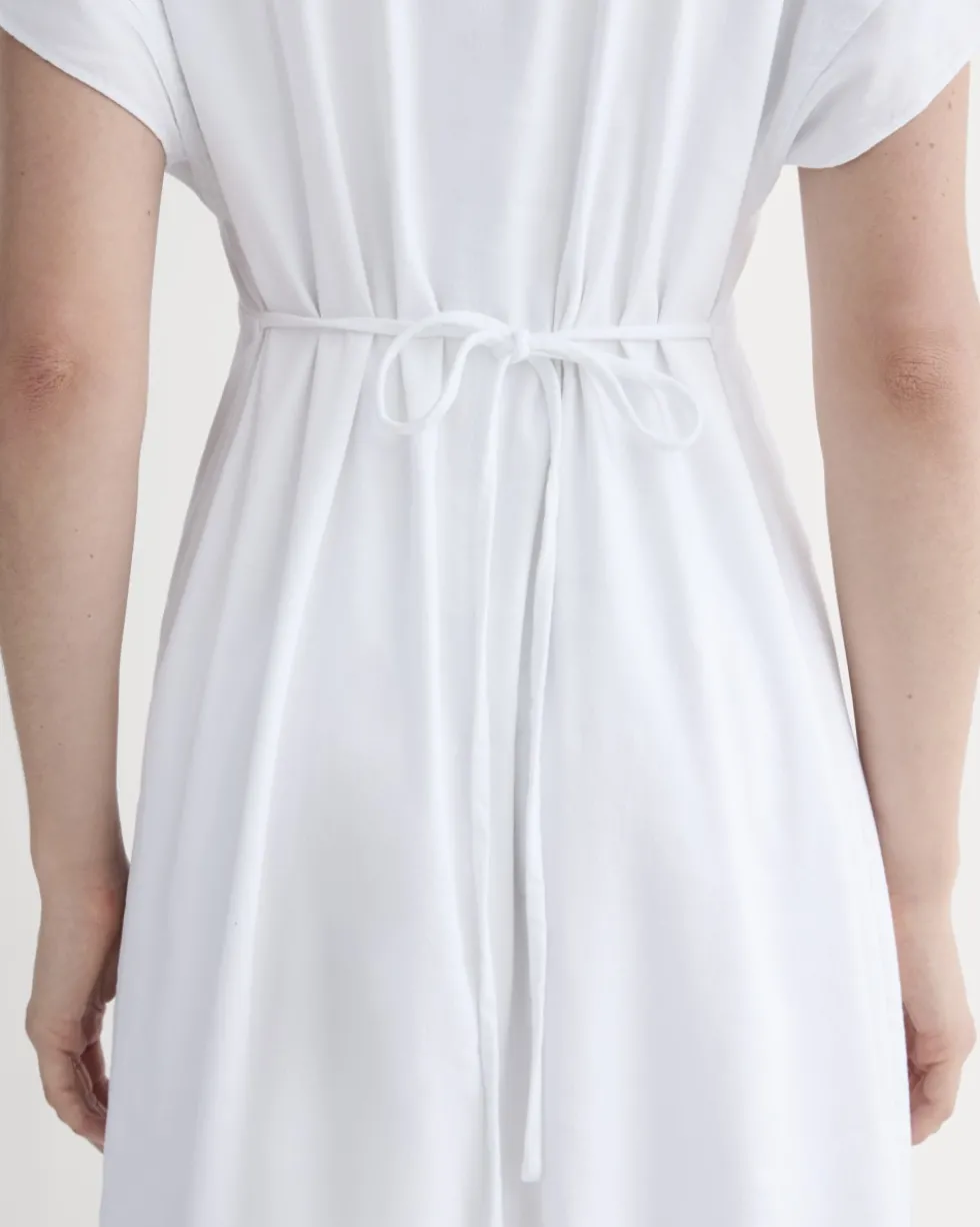 The Tie-Back Dress in Stretch Linen