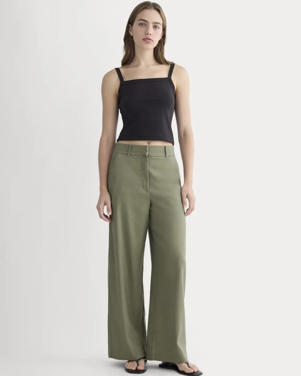 The Wide-Leg Pant in Stretch Linen
