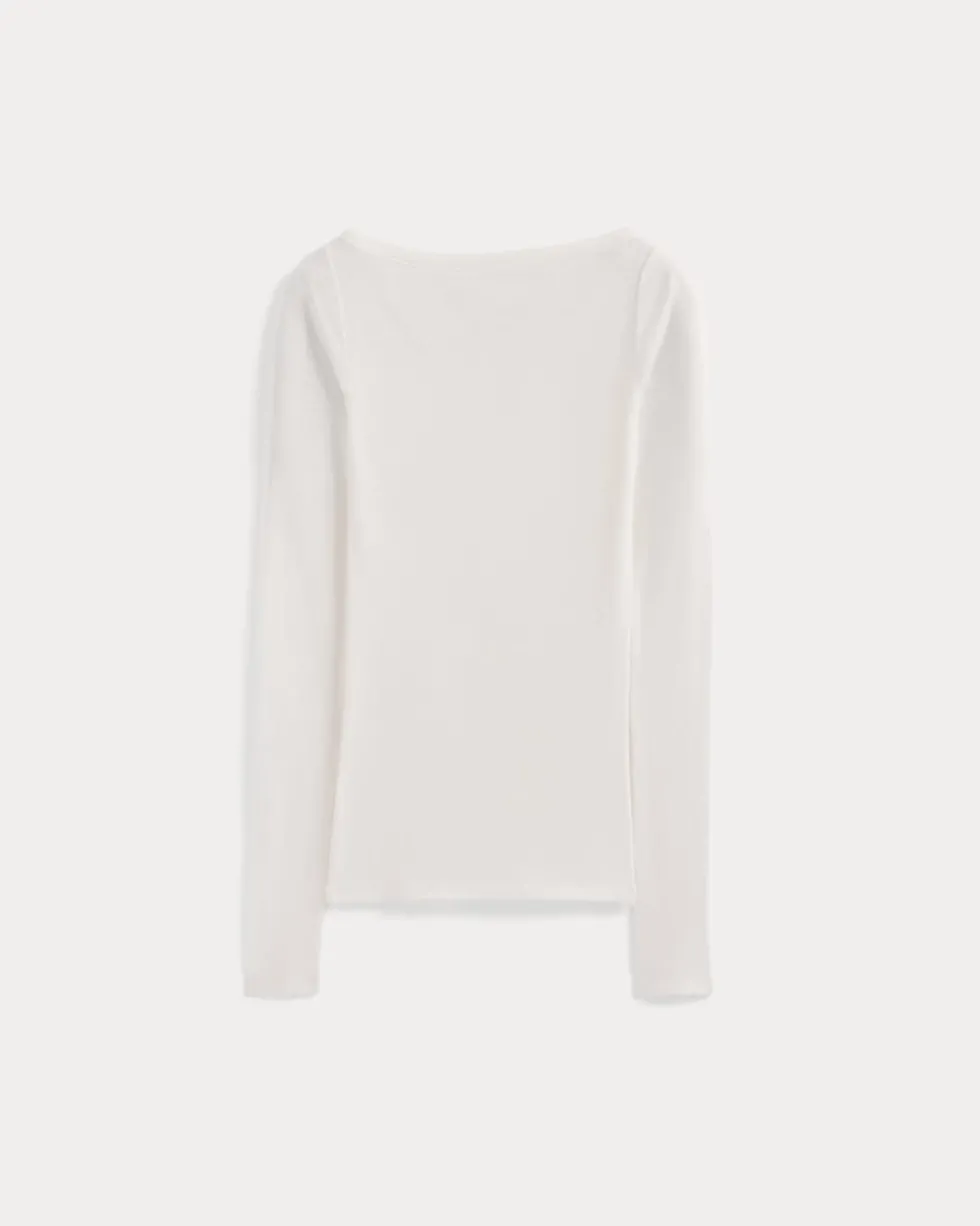 Tissue Boatneck Top