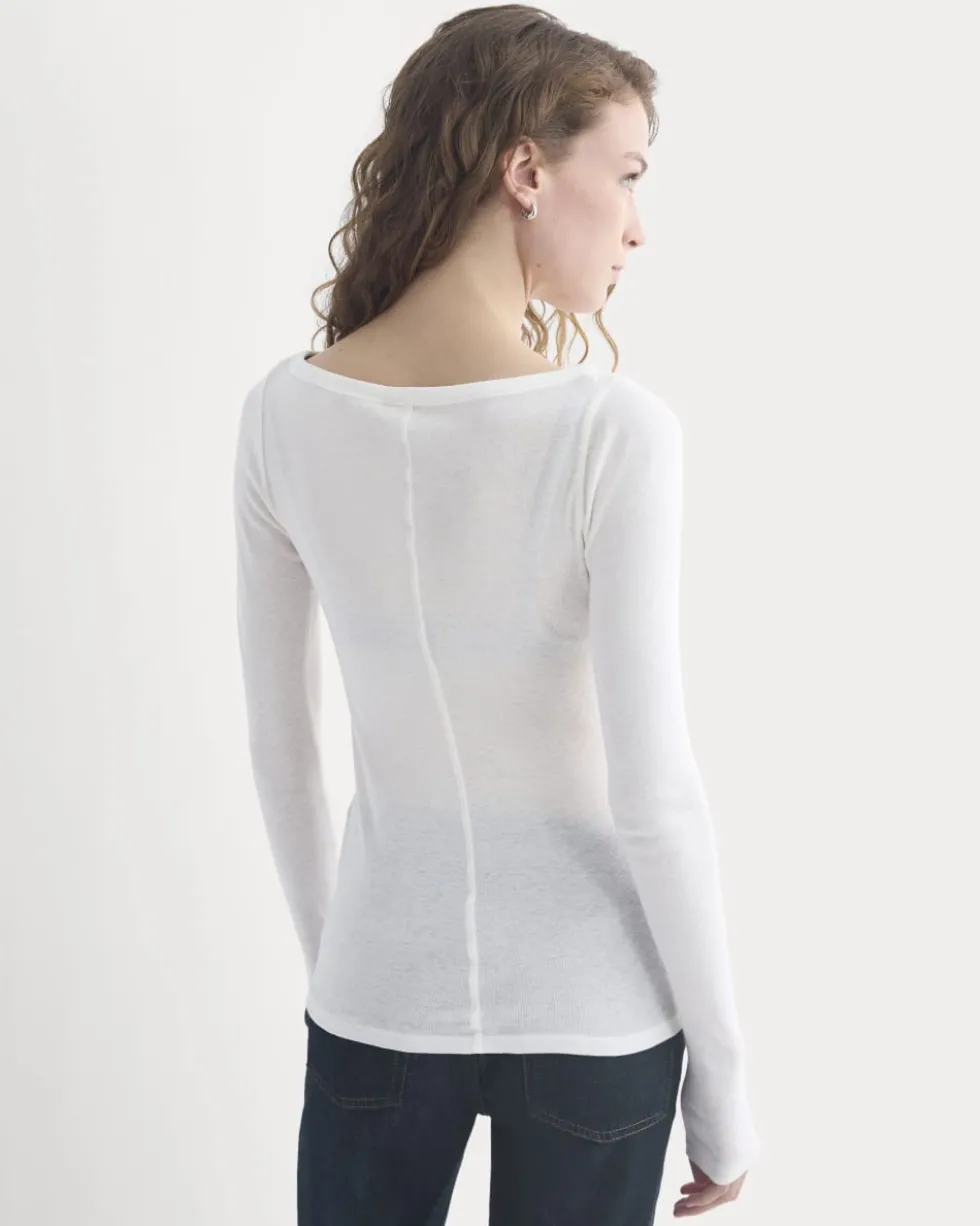 Tissue Boatneck Top