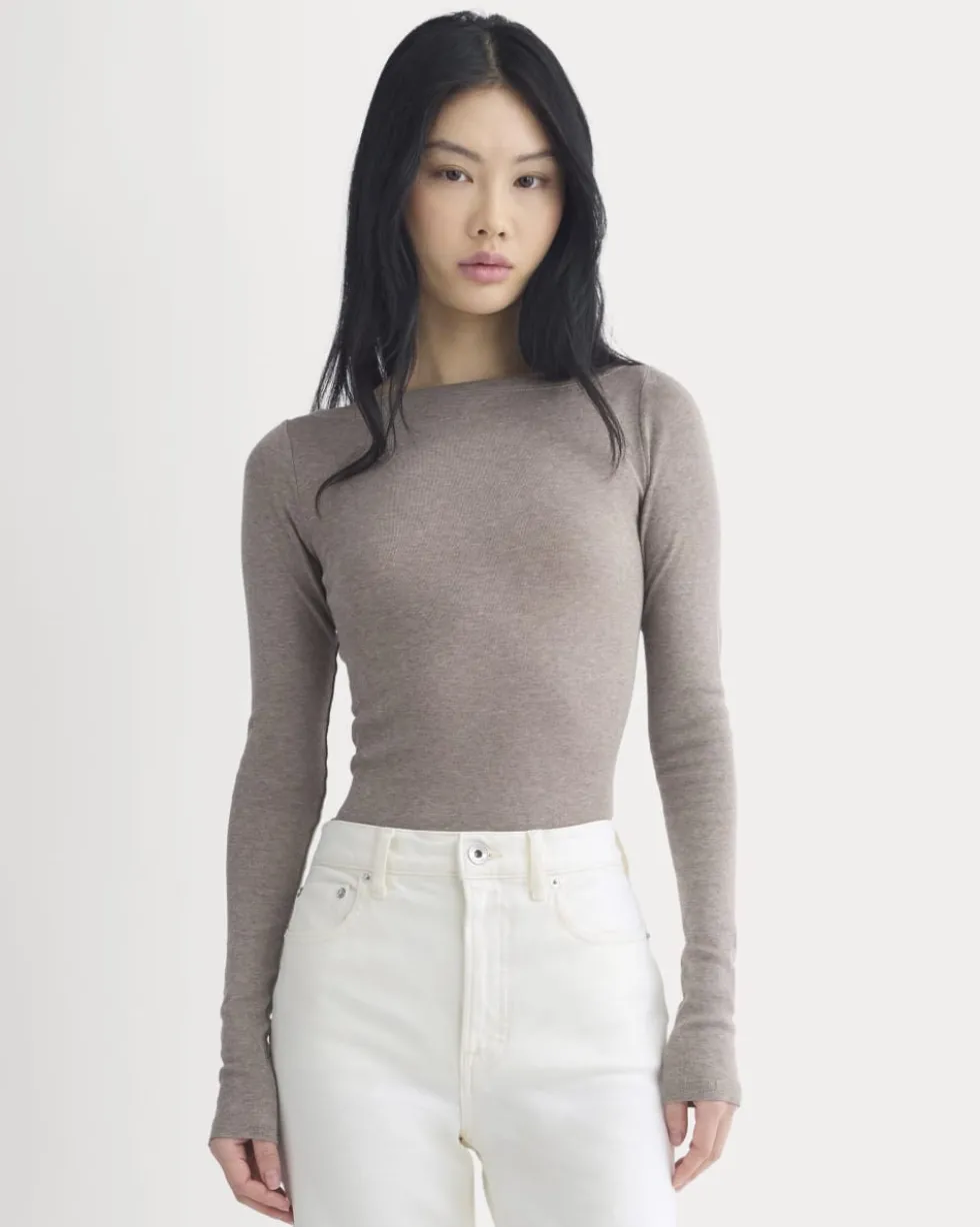 Tissue Boatneck Top