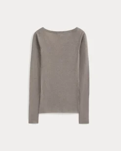 Tissue Boatneck Top