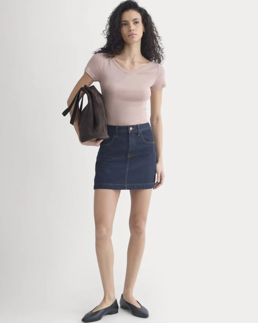 Tissue Short-Sleeve V-Neck Top