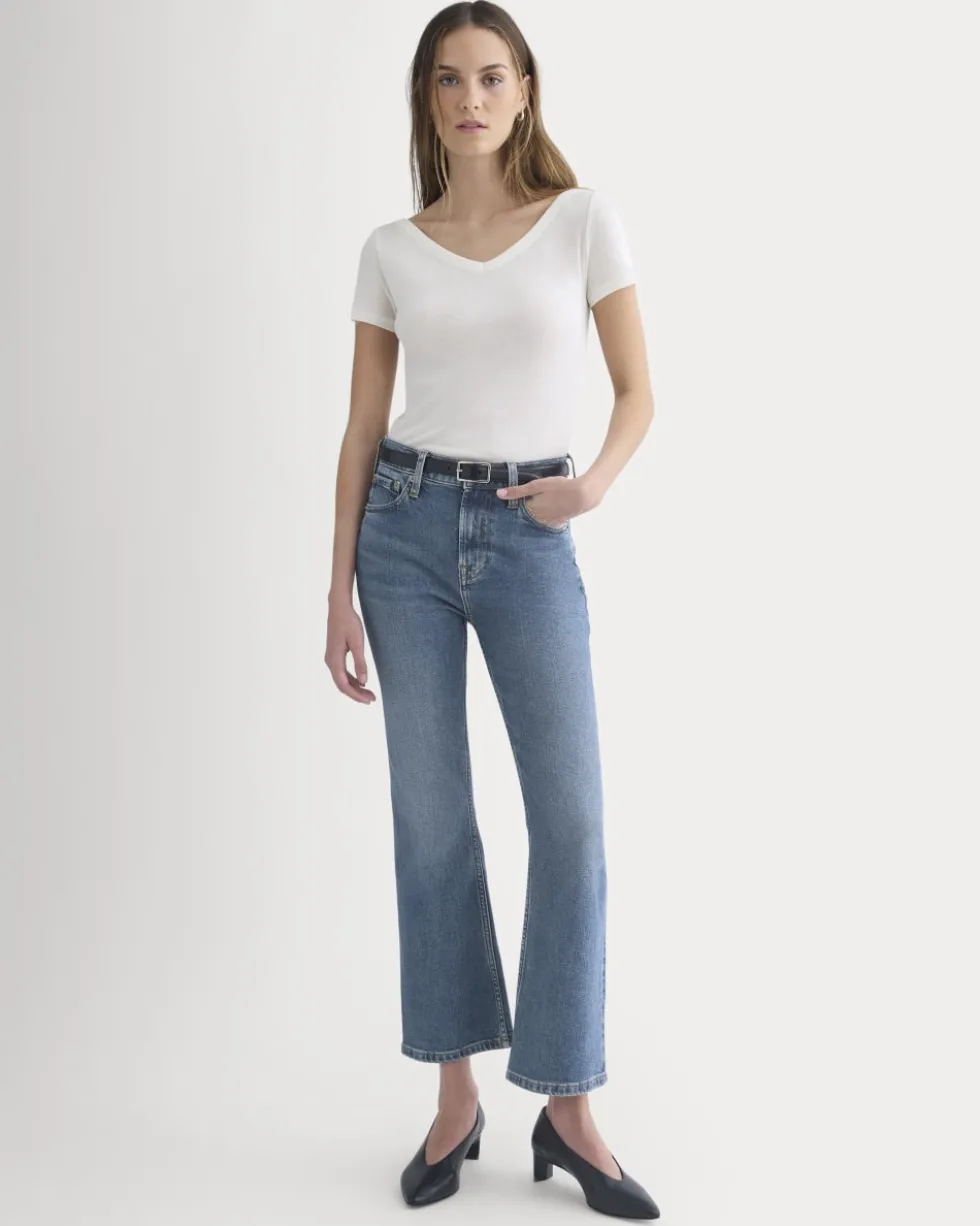 Tissue Short-Sleeve V-Neck Top