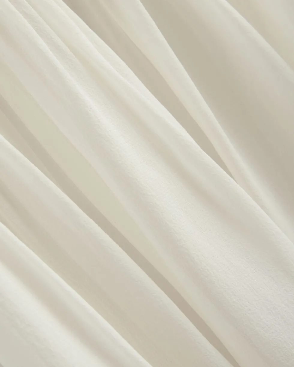 Twisted Pleat Tank in Silk Georgette
