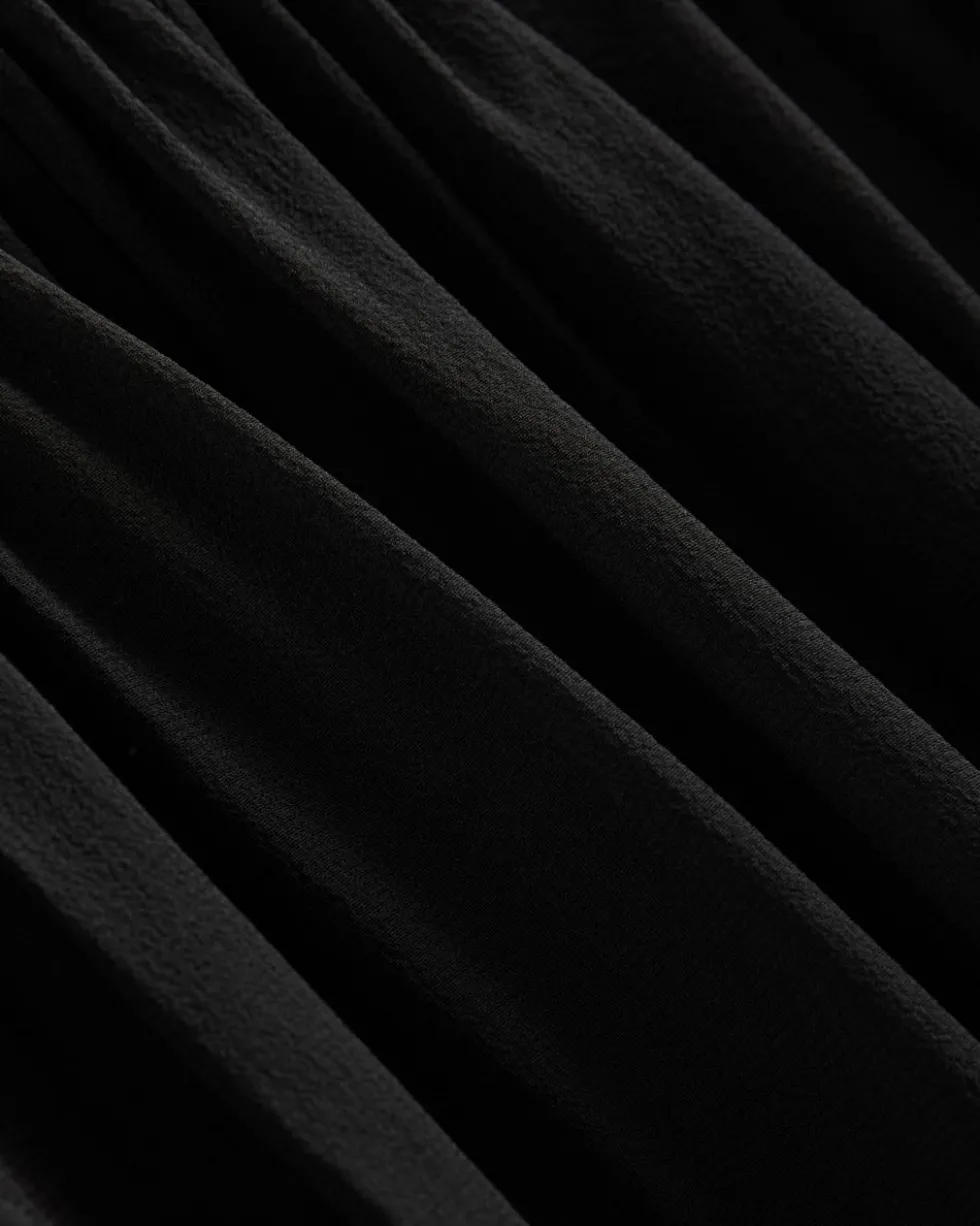 Twisted Pleat Tank in Silk Georgette