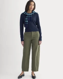 Twisted Seam Barrel Pant