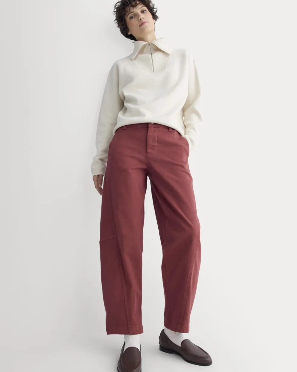 Twisted Seam Barrel Pant