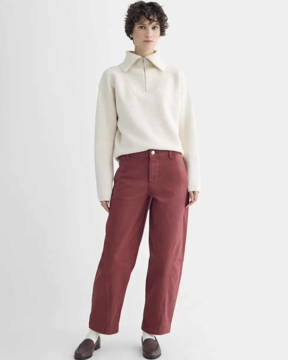 Twisted Seam Barrel Pant