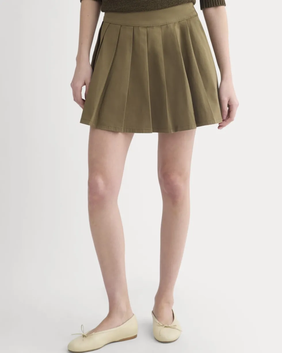 Utility Pleated Mini Skirt