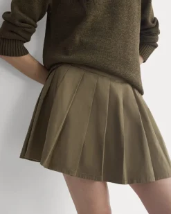Utility Pleated Mini Skirt
