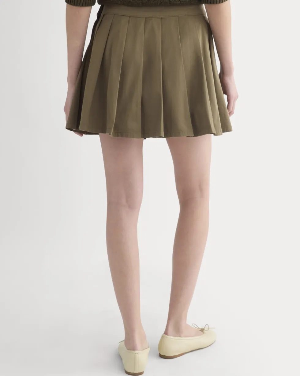 Utility Pleated Mini Skirt