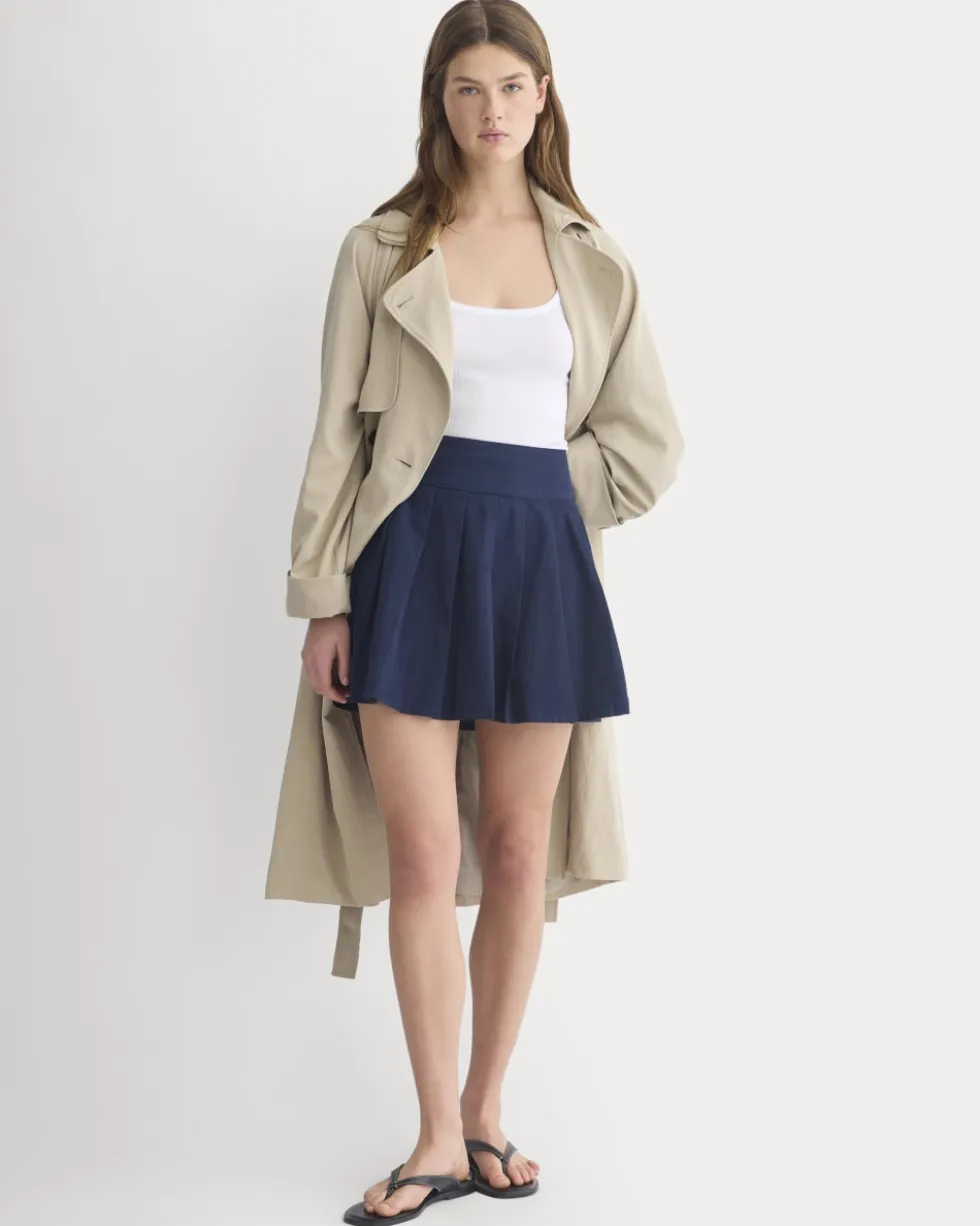 Utility Pleated Mini Skirt