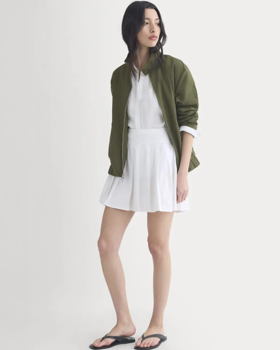 Utility Pleated Mini Skirt