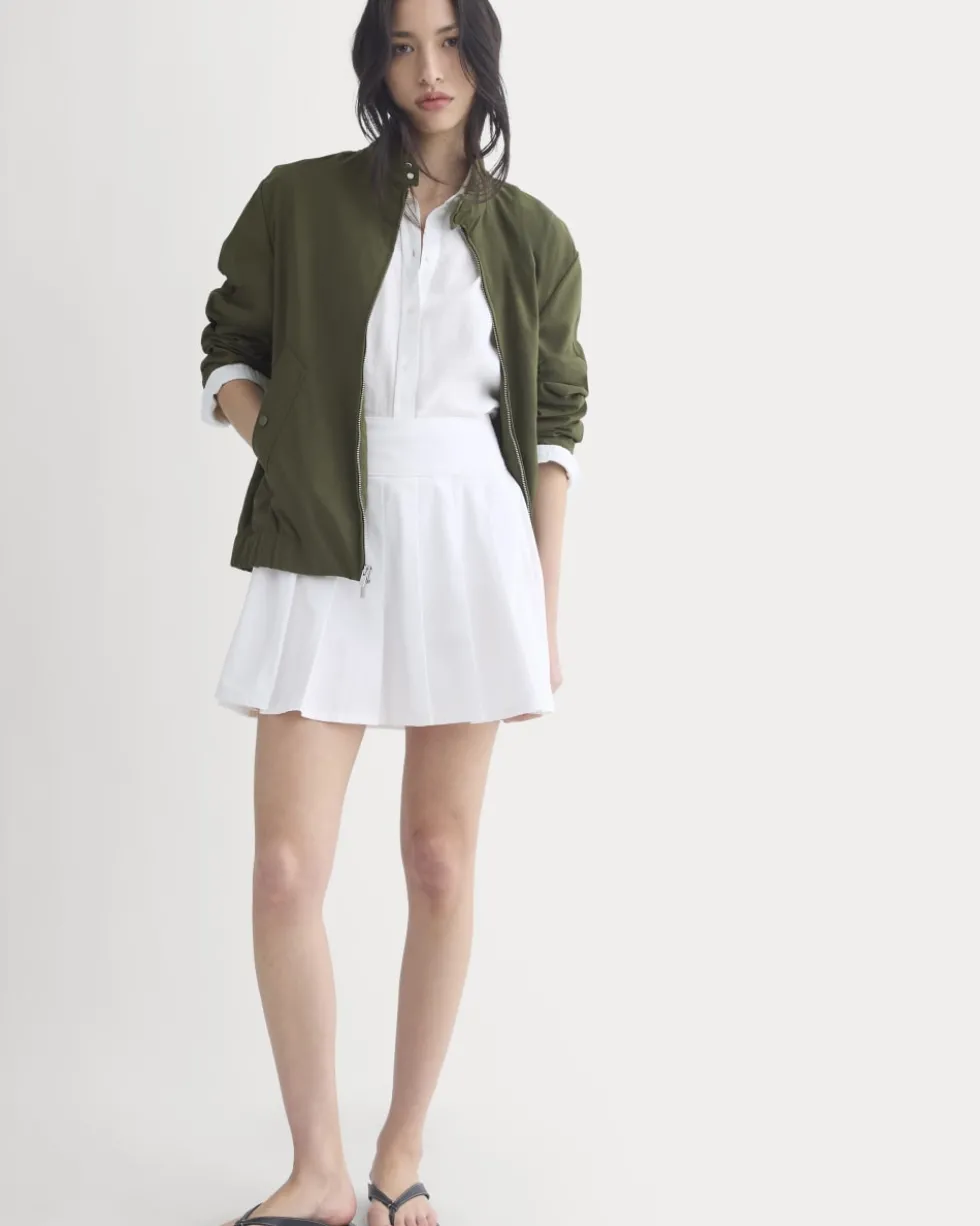Utility Pleated Mini Skirt