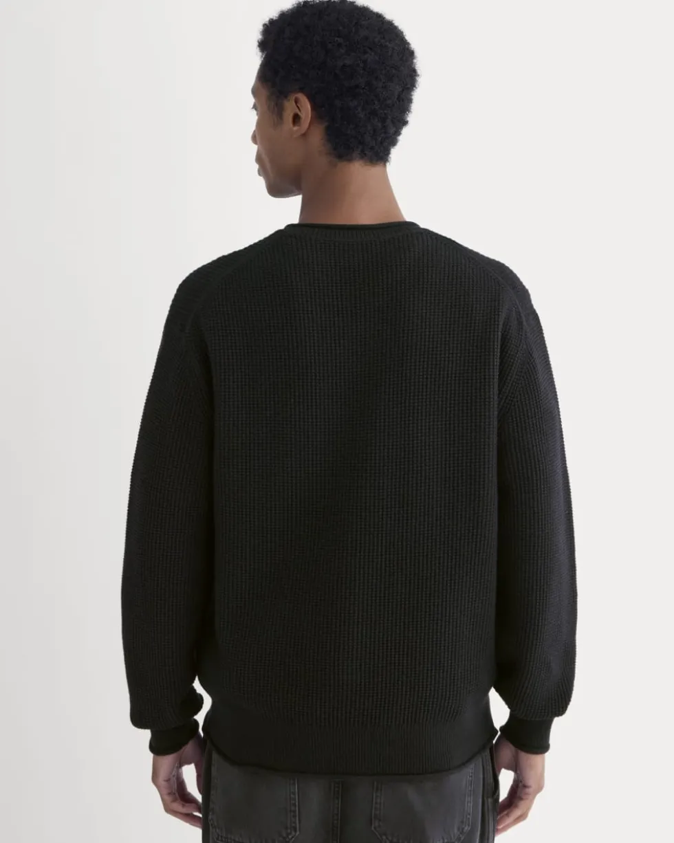 Waffle Rollneck Crew in Everyday Cotton