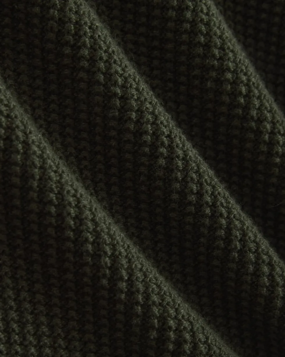 Waffle Rollneck Crew in Everyday Cotton