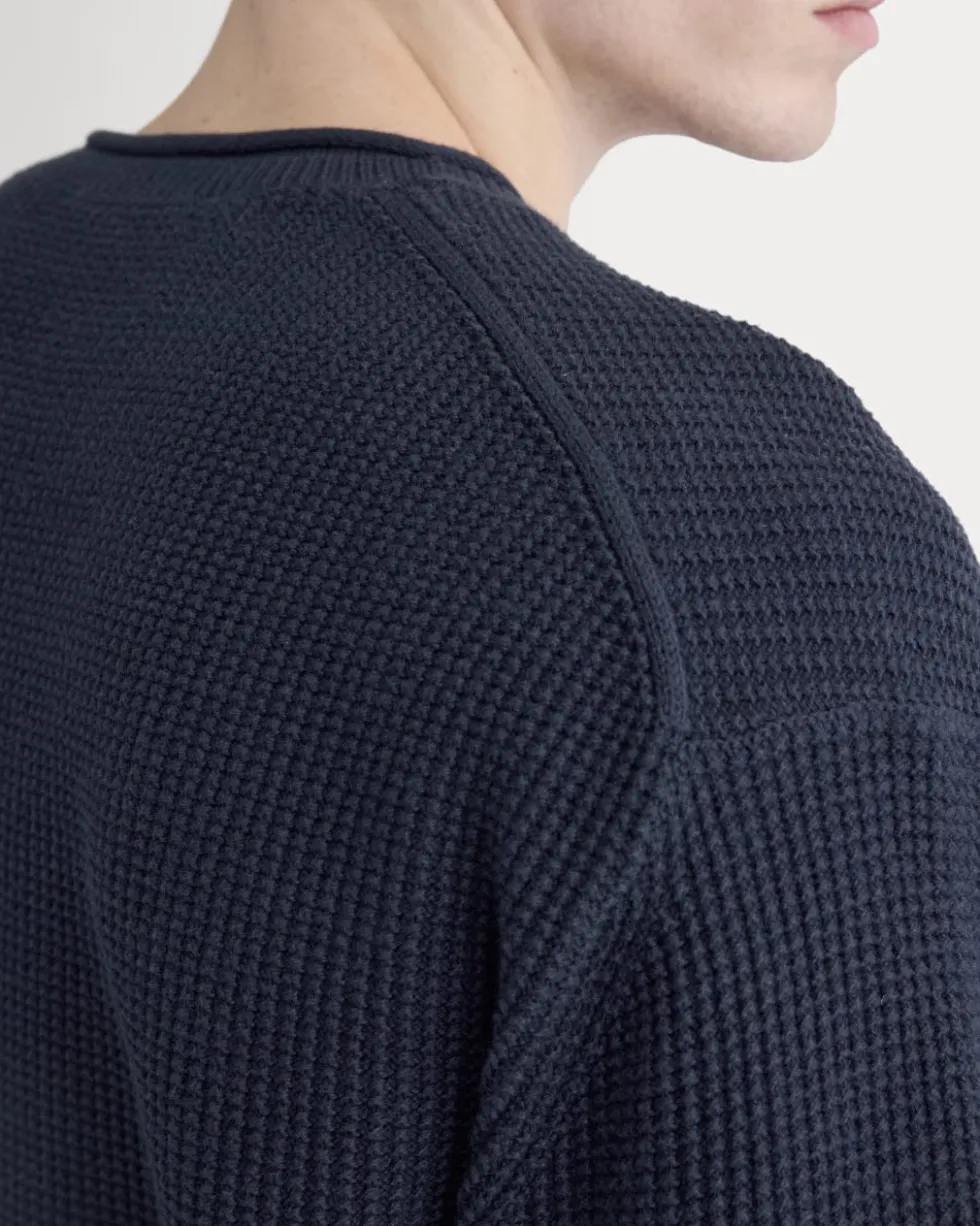 Waffle Rollneck Crew in Everyday Cotton