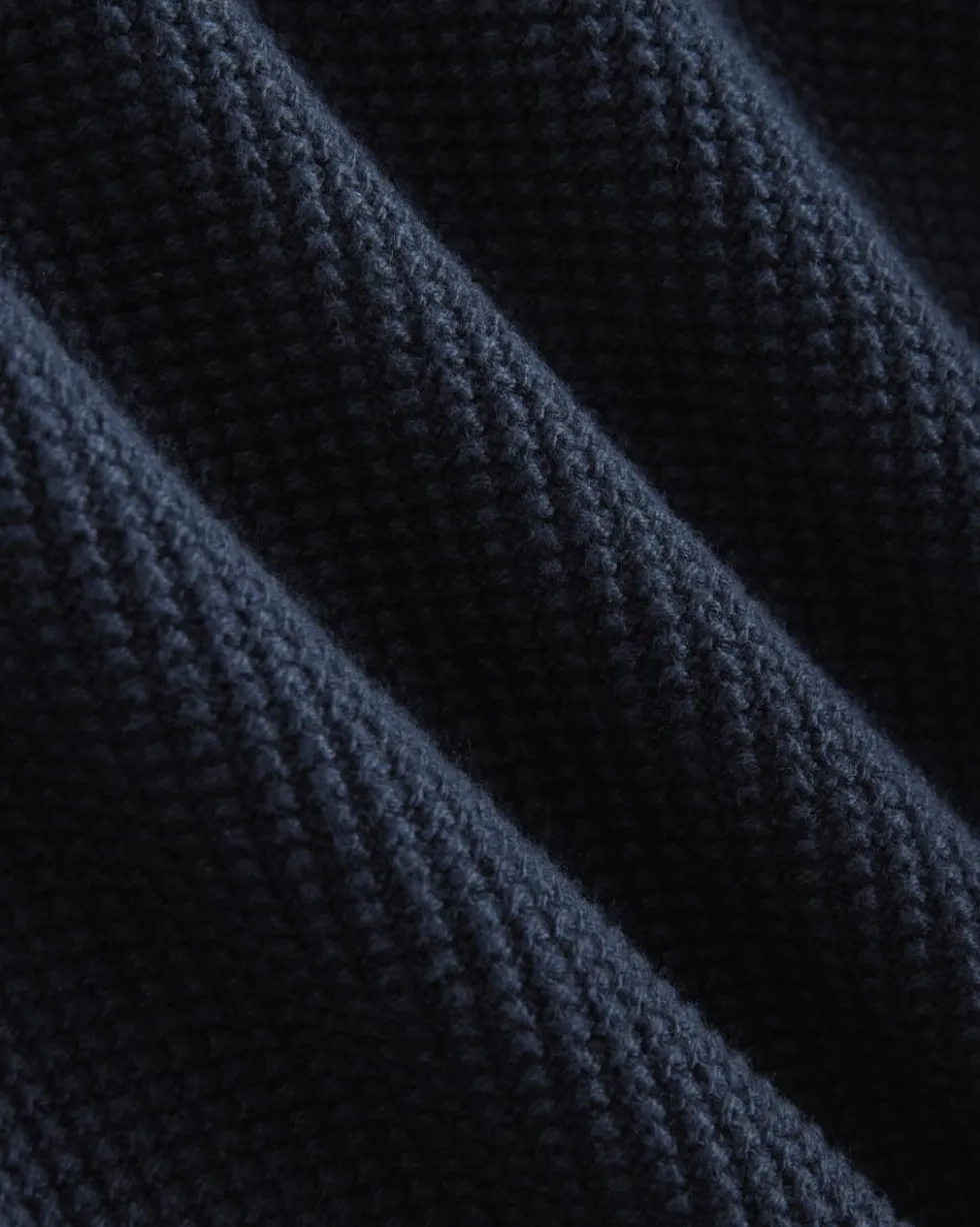 Waffle Rollneck Crew in Everyday Cotton