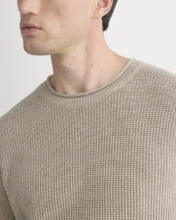 Waffle Rollneck Crew in Everyday Cotton