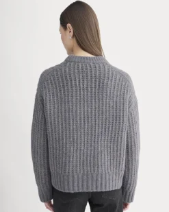 Waffle Sweater in Cloud