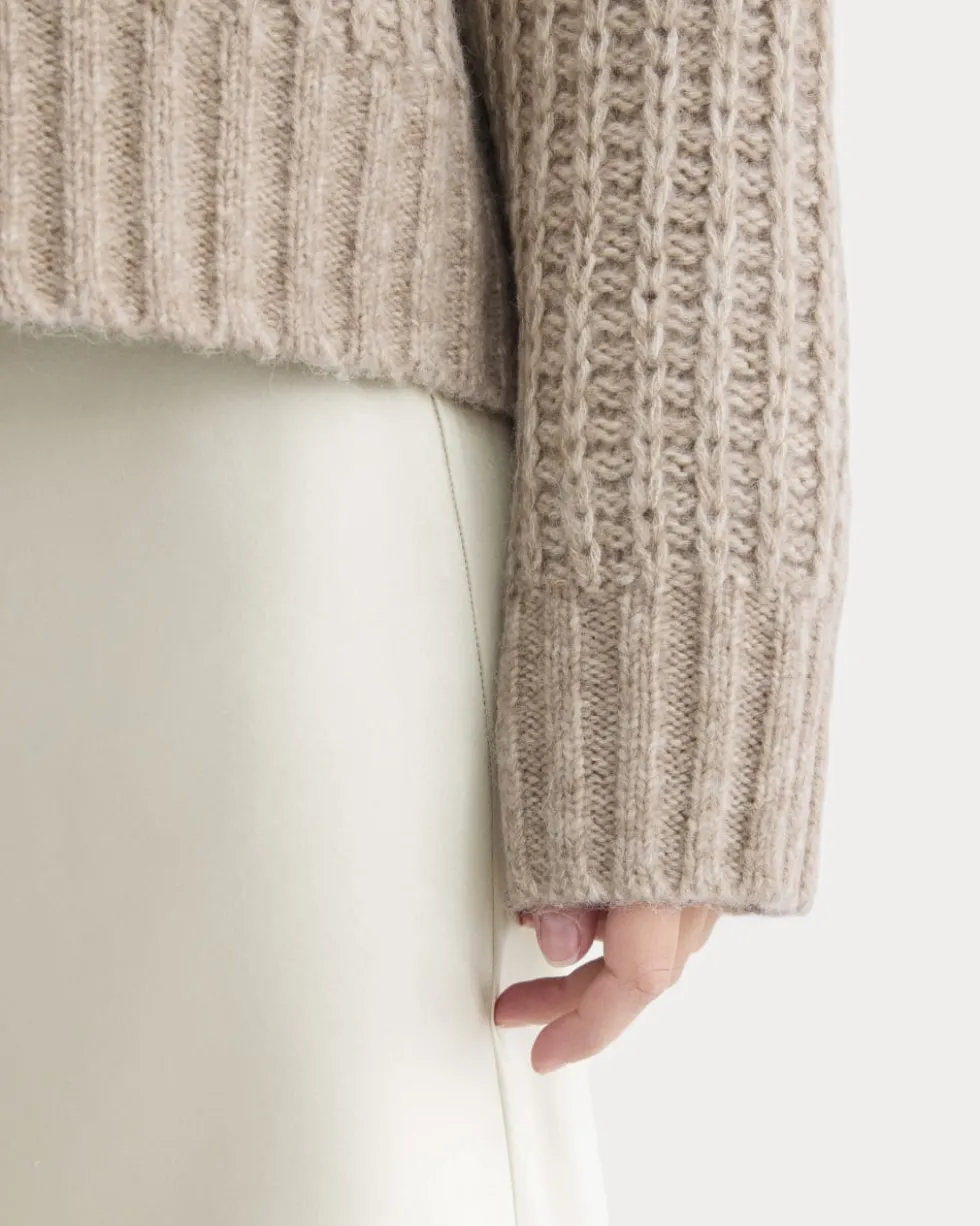 Waffle Sweater in Cloud