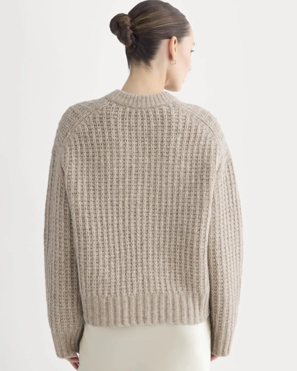 Waffle Sweater in Cloud