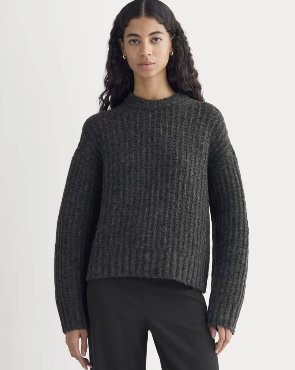 Waffle Sweater in Cloud