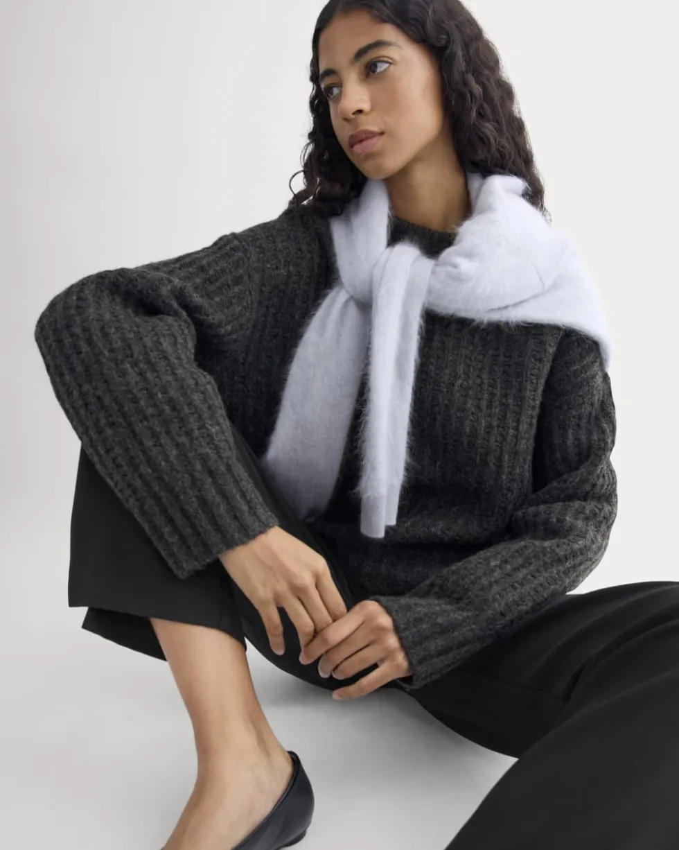 Waffle Sweater in Cloud