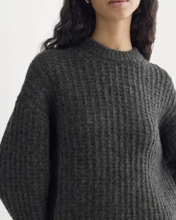 Waffle Sweater in Cloud