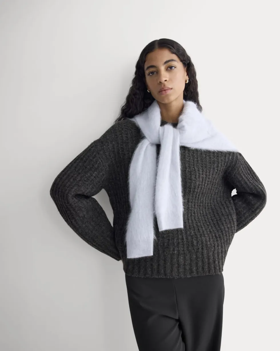 Waffle Sweater in Cloud