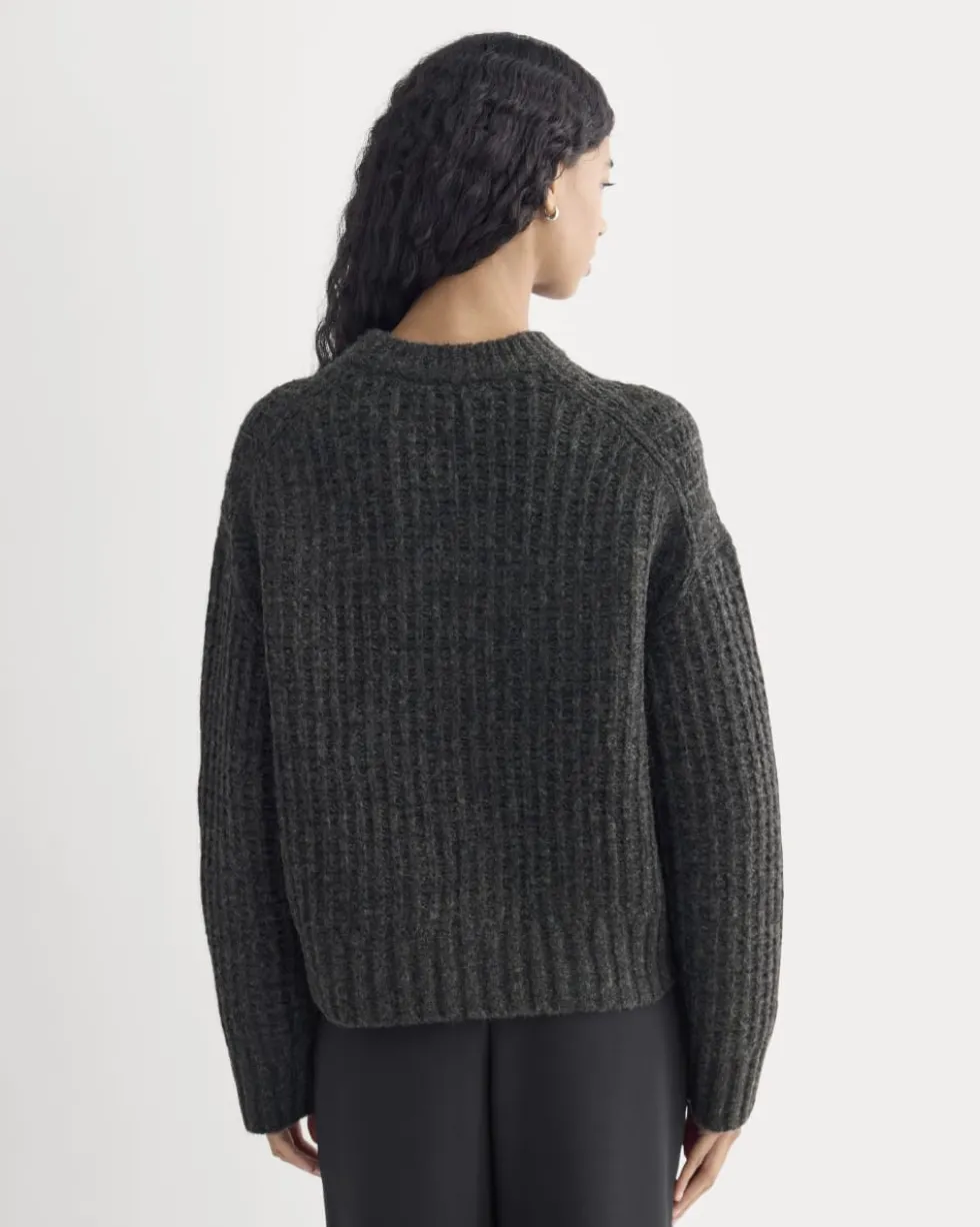 Waffle Sweater in Cloud